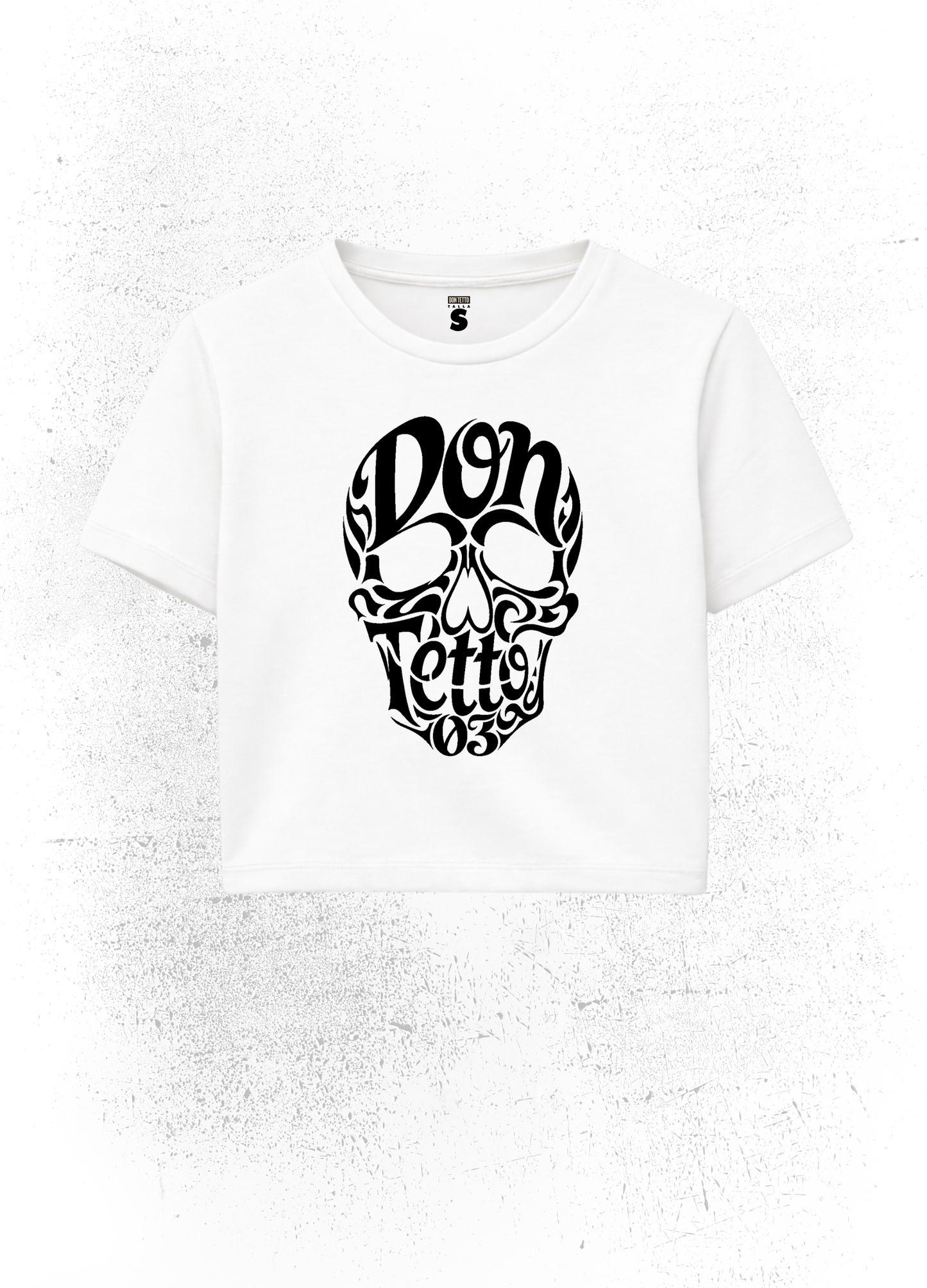 Crop Top Don Tetto Typo Skull